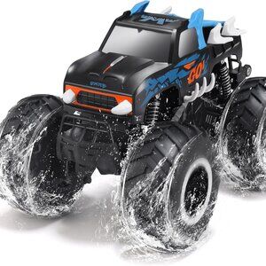 Threeking 1:16 Waterproof Monster Truck Toys RC Cars Amphibious Remote Control